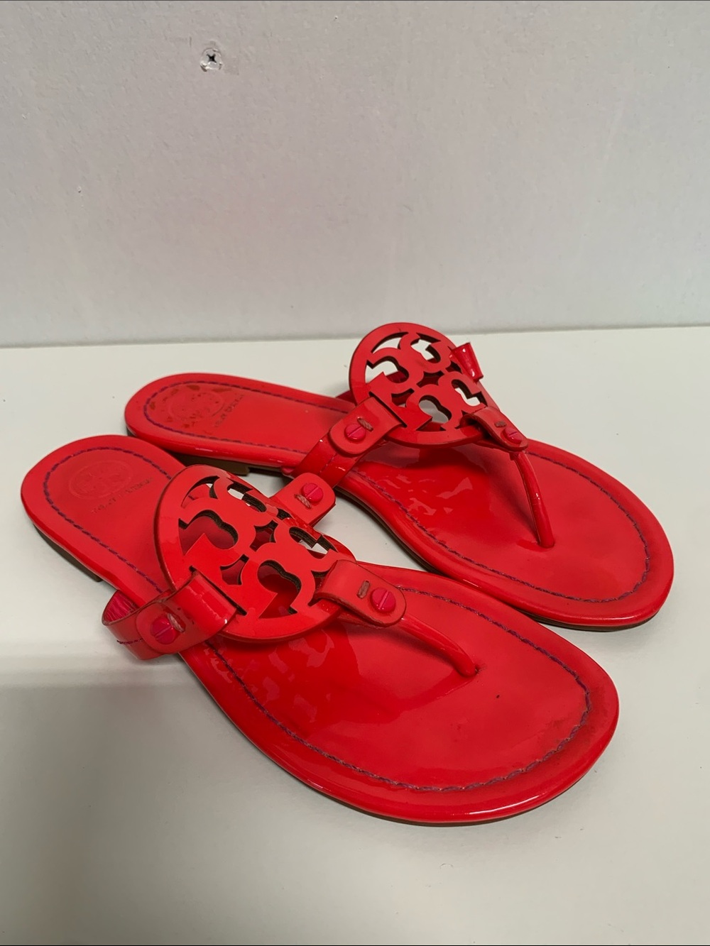 Tory Burch Bright Pink Miller Sandals